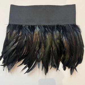 FASHION CRIMES FEATHER BELT/BUSTIER